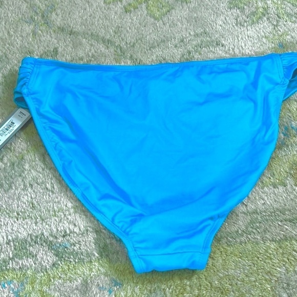 ⭐️NWT,Apt.9, Turquoise Bikini Bottom, Ruched Sides, Size 10 - Picture 5 of 8